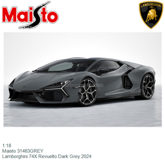 1:18 | Maisto 31463GREY | Lamborghini 74X Revuelto Dark Grey 2024