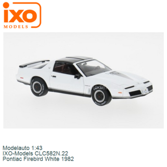 Modelauto 1:43 | IXO-Models CLC582N.22 | Pontiac Firebird White 1982