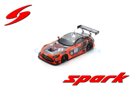 Modelauto 1:43 | Spark SB804 | Mercedes AMG GT3 EVO | CrowdStrike by Riley 2024 #4 - N.Catsburg - I.James - G.Kurtz - C.Braun