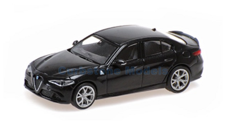 Modelauto 1:87 | Minichamps 870120106 | Alfa Romeo giulia quadrifoglio Metallic Black 2017