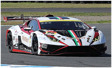 Modelauto 1:43 | Spark 43SGT2024C3 | Lamborghini Hurac&aacute;n GT3 Evo 2 | JLOC 2024 #88 - H.Kogure - Y.Motojima