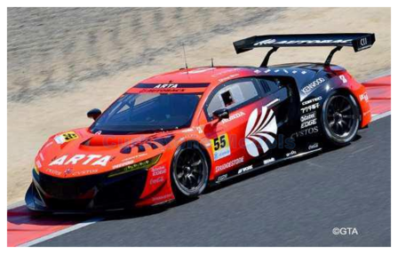 Modelauto 1:43 | Spark SGT013 | Honda NISX | ARTA 2021 #55 - S.Takagi - R.Sato