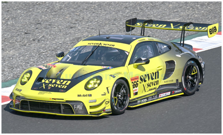 Modelauto 1:43 | Spark 43SGT25666 | Porsche GT3 R | Seven x Seven Racing 2025 #666 - K.Fujinami - M.Kondo
