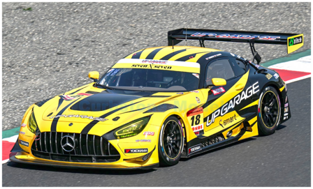 Modelauto 1:43 | Spark 43SGT25018 | Mercedes AMG GT3 | TEAM UPGARAGE-AMG 2025 #18 - T.Kobayashi - Y.Nomura 