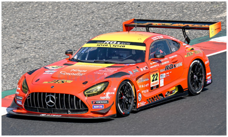 Modelauto 1:43 | Spark 43SGT25022 | Mercedes AMG GT3 | R&#039;Qs MOTOR SPORTS 2025 #22 - -.Shoji  - M.Kano