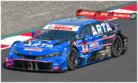 Modelauto 1:43 | Spark 43SGT25016 | Honda Civic Type R-GT | Arta Mugen 2025 #16 - H.Otsu - R.Sato