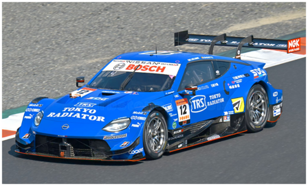 Modelauto 1:43 | Spark 43SGT25012 | Nissan Fairlady Z NISMO | TRS IMPULwith SDG Z TEAM IMPUL 2025 #12 - B.Baguette - K.Hiramine