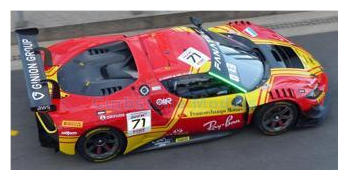 Modelauto 1:43 | Looksmart LSRC193 | Ferrari 296 GT3 | Francorchamps Motors 2024 - D.Vidales  - T.Neubauer - V.Abril