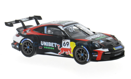 Modelauto 1:43 | IXO-Models GTM177.22 | Porsche 911 GT3 Cup | RedAnt Racing 2024 #69 - K.Rovanper&auml;