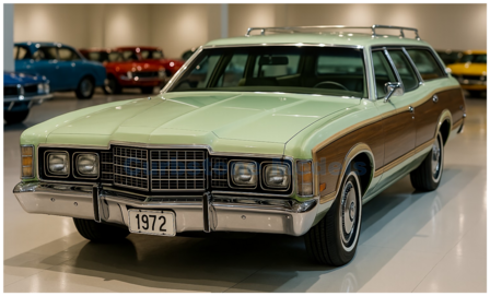 Modelauto 1:43 | IXO-Models CLC608N.22 | Ford LTD Country Squire Bright Green 1972