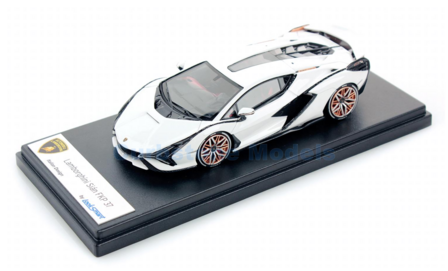 Modelauto 1:43 | Looksmart LS507F | Lamborghini SIAN FKP 37 White Monocerus 2020