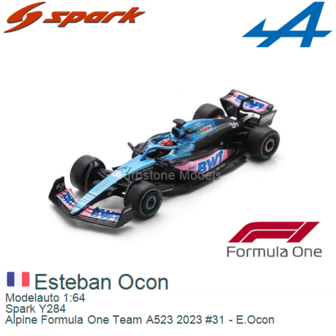 Modelauto 1:64 | Spark Y284 | Alpine Formula One Team A523 2023 #31 - E.Ocon