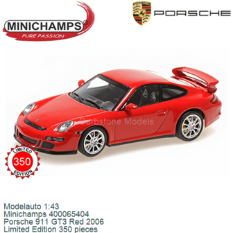Modelauto 1:43 | Minichamps 400065404 | Porsche 911 GT3 Red 2006