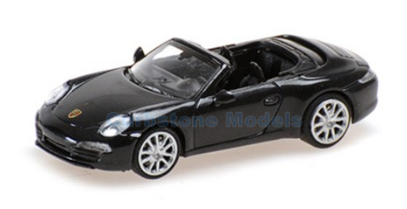 Modelauto 1:87 | Minichamps 870068034 | Porsche 911 Cabrio Metallic Blue 2013