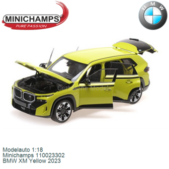 Modelauto 1:18 | Minichamps 110023302 | BMW XM Yellow 2023