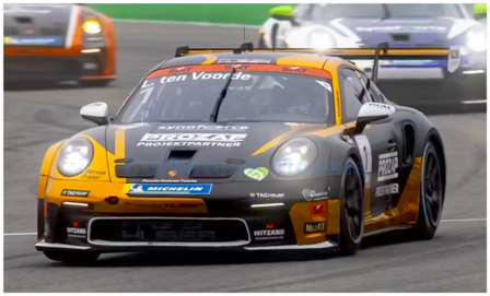Modelauto 1:43 | Spark SG718 | Porsche 911 GT3 Cup | Proton Huber Competition 2024 #1 - L.ten Voorde