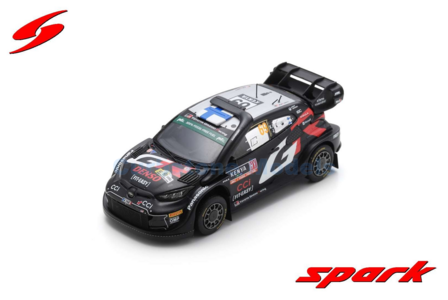 Modelauto 1:43 | Spark S6873 | Toyota Gazoo Yaris GR Bybrid Rally1 2024 #69 - K.Rovanper&auml; - J.Halttunen