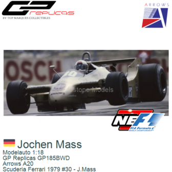 Modelauto 1:18 | GP Replicas GP185BWD | Arrows A20 | Scuderia Ferrari 1979 #30 - J.Mass