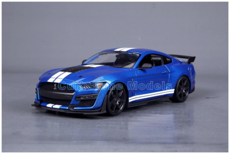 Modelauto 1:18 | Maisto 31388B | Ford Mustang Shelby Kona Blue / White 2020