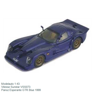 Modelauto 1:43 | Vitesse Sunstar VSS073 | Panoz Esperante GTR Blue 1999