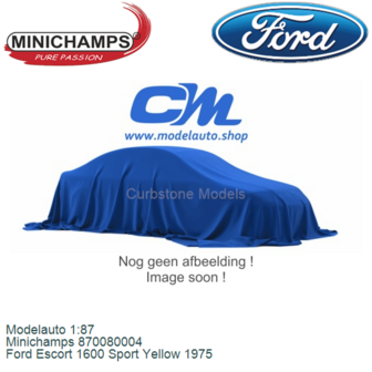 Modelauto 1:87 | Minichamps 870080004 | Ford Escort 1600 Sport Yellow 1975