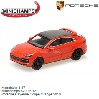 Modelauto 1:87 | Minichamps 870069121 | Porsche Cayenne Coupe Orange 2019