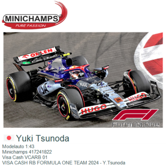 Modelauto 1:43 | Minichamps 417241822 | Visa Cash VCARB 01 | VISA CASH RB FORMULA ONE TEAM 2024 - Y.Tsunoda