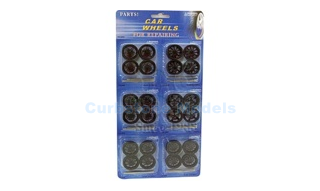 Accessoire 1:18 | Diversen Wheels2002B | Wheel set 1/18 en 1/24 Zwart