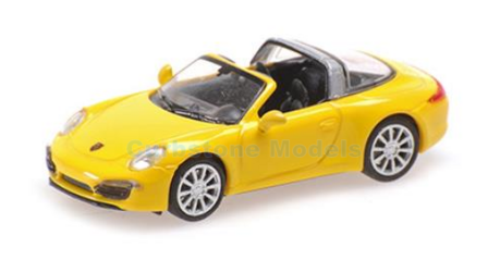 Modelauto 1:87 | Minichamps 870068040 | Porsche 911 Targa Yellow 2014