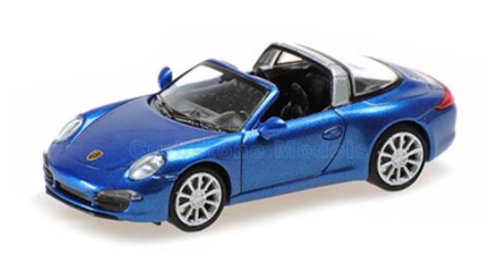 Modelauto 1:87 | Minichamps 870068042 | Porsche 911 Targa Blue 2014