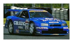 Modelauto 1:43 | Spark SJ165 | Nissan Skyline GT-R (R34) JGTC | Calsonic Team Impul 2001 #12 - K.Hoshini - M.Kageyama
