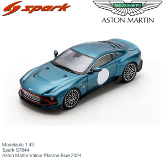 Modelauto 1:43 | Spark S7844 | Aston Martin Valour Plasma Blue 2024