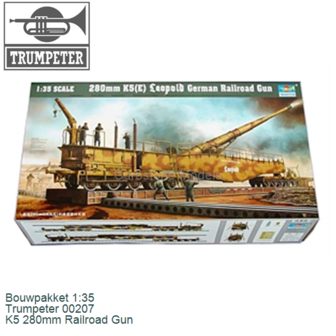 Bouwpakket 1:35 | Trumpeter 00207 | K5 280mm Railroad Gun