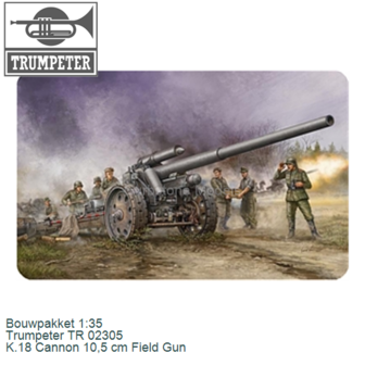 Bouwpakket 1:35 | Trumpeter TR 02305 | K.18 Cannon 10,5 cm Field Gun