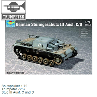 Bouwpakket 1:72 | Trumpeter 7257 | Stug III Ausf. C und D