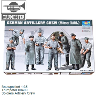 Bouwpakket 1:35 | Trumpeter 00409 | Soldiers Artillery Crew