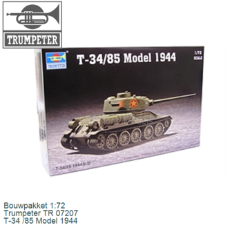 Bouwpakket 1:72 | Trumpeter TR 07207 | T-34 /85 Model 1944