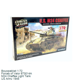Bouwpakket 1:72 | Forces of Valor 873014A | M24 Chaffee Light Tank | US Army 1945