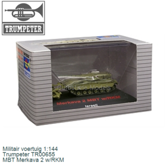 Militair voertuig 1:144 | Trumpeter TR00655 | MBT Merkava 2 w/RKM