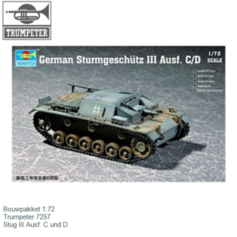 Bouwpakket 1:72 | Trumpeter 7257 | Stug III Ausf. C und D