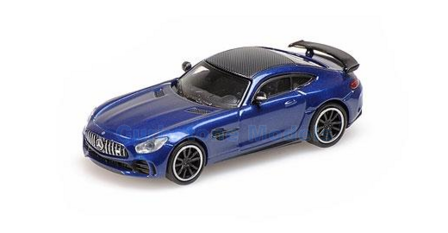 Modelauto 1:87 | Minichamps 870037221 | Mercedes Benz AMG GT-R Metallic Blue 2017