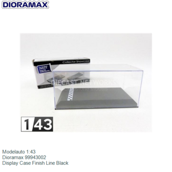 Modelauto 1:43 | Dioramax 99943002 | Display Case Finish Line Black