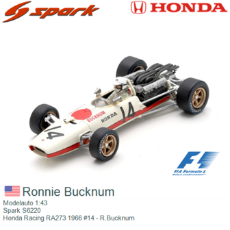 Modelauto 1:43 | Spark S6220 | Honda Racing RA273 1966 #14 - R.Bucknum
