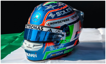 Helm 1:5 | Spark 5HF212 | Arai Helmet | Mercedes AMG Petronas F1 Team 2025 #12 - A.Antonelli