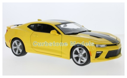 1:18 | Maisto 31698YELLOW | Chevrolet Camaro SS Yellow and Black 2016