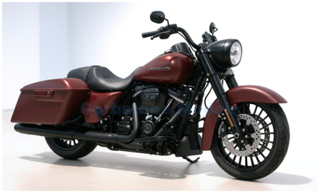 Motorfiets 1:18 | Maisto 20-19138 | Harley Davidson Road King Special Dark Red and Black 2017
