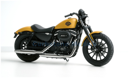 Motorfiets 1:18 | Maisto 20-19137 | Harley Davidson Sportster Iron 883 Dark Yellow and Black 2014