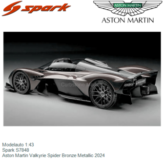 Modelauto 1:43 | Spark S7848 | Aston Martin Valkyrie Spider Bronze Metallic 2024