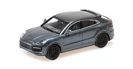 Modelauto 1:87 | Minichamps 870069122 | Porsche cayenna coupe Grey metallic 2019