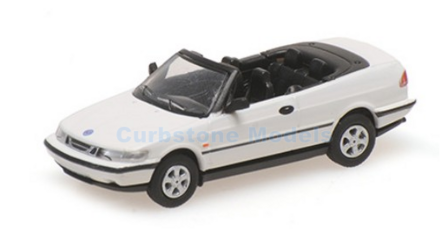 Modelauto 1:87 | Minichamps 870170130 | Saab 900 Turbo 16S Aero Cabrio White 1987
